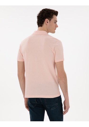 Pierre Cardin Erkek Pudra Tişört Basic 50302561-vr042 Pudra