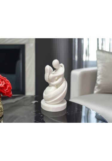 Sevgi Dolu Kucaklama Sevgiler Kuçaklaşma Sanatsal Minik Heykel Hediyelik