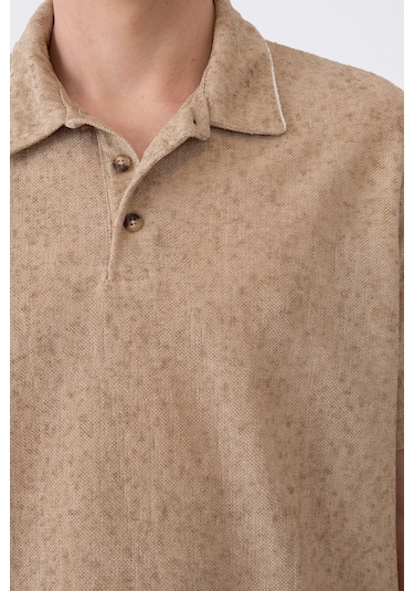 Bej Polo Yaka Tshirt Bej