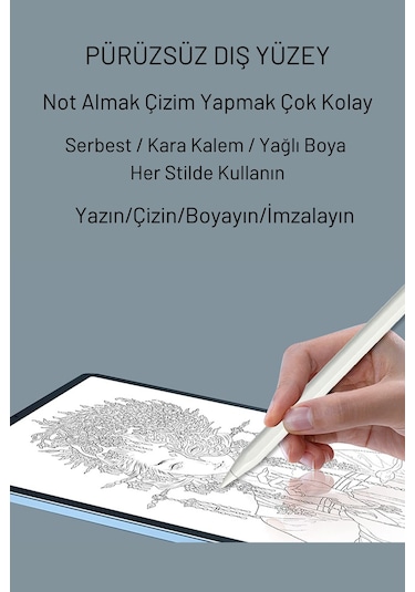 Fuchsia Xiaomi Redmi Pad 2 Uyumlu 11 İnç Yeni Nesil Tablet Kalemi