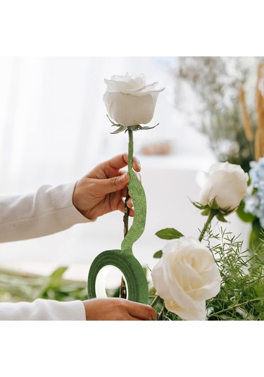 Roco Paper Çiçek Bandı Koyu Yeşil 12 Rulo 1 Cm X 35 M