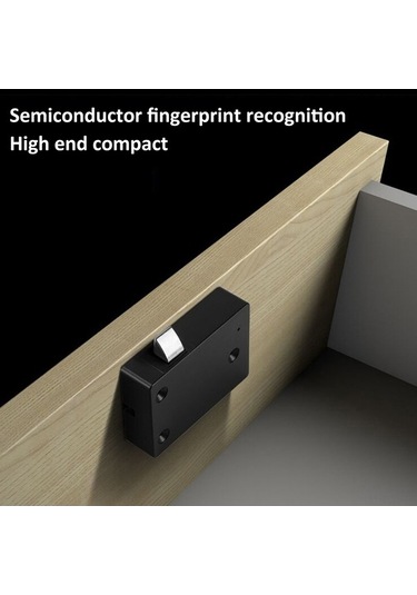 Createtech Akıllı Parmak İzi Çekmece Kilidi - 20 Parmak Kayıt, Hızlı Açılış, Çocuk Kilidi, Güvenli