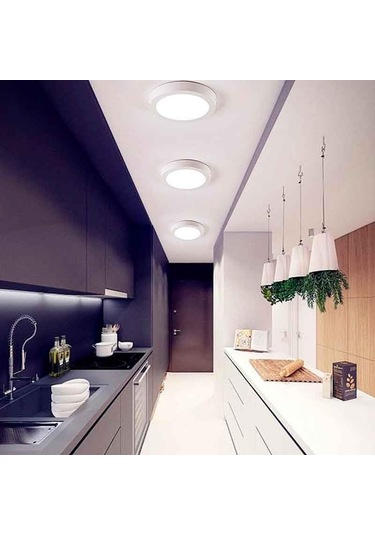 Yüzeye Monte Edilebilen Yüksek Verimli 6w Led Tavan Lambası - Nötr Beyaz Çok Renkli