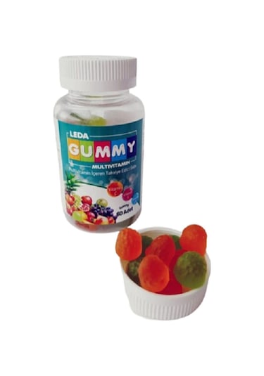 Leda Gummy Multivitamin İçeren Takviye Edici Gıda 60 Adet