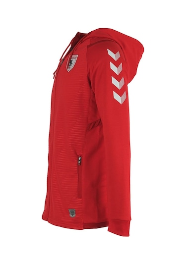 23/24 Hummel Samsunspor Kamp Kapşonlu Eşofman Tek Üst Kırmızı