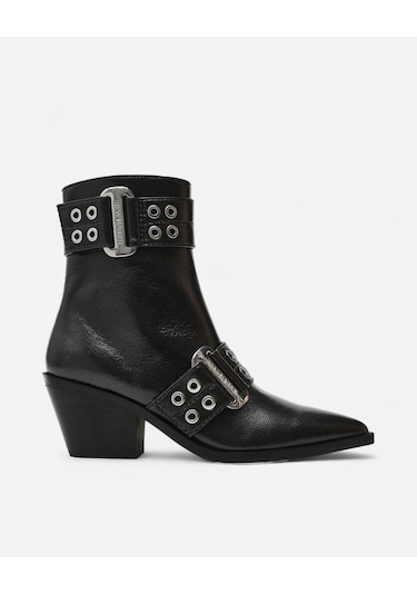 Steve Madden Splurge Blk Crınkle Kadın Siyah Topuklu Bot Splurge