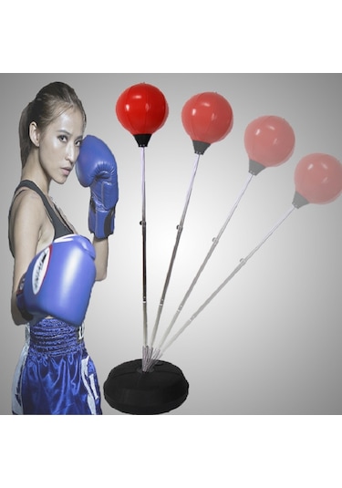 Punching Ball Yükseklik Ayarlı 126-146 Boks Standı Eldiven Çok Renkli