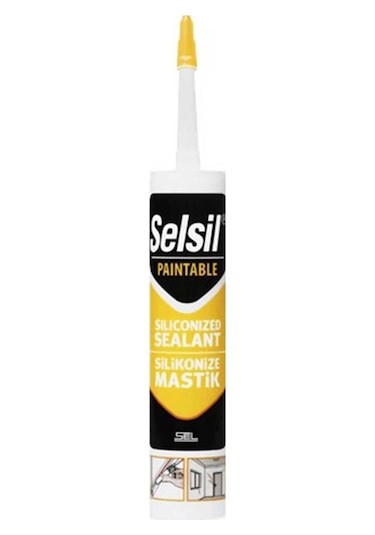 Selsil Silikonize Mastik 500gr Beyaz