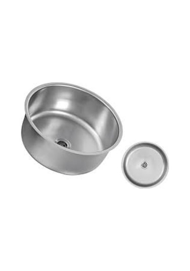 Ege Lux Yuvarlak Düz Çelik Eviye K-38 430 Kalite