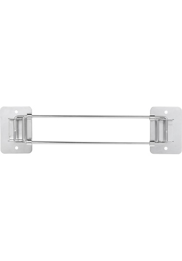 Youtek Kamp Karavan Banyo Köşe Dolabı, Ayarlanabilir Paslanmaz Çelik Bar, 2 Adet, Rv Aksesuarı Sticker Ve Vida Dahil Gümüş