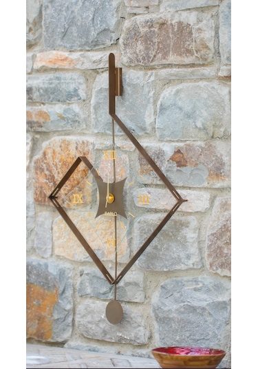 Eksen Bronz Klasik Bablo Premium Duvar Saatleri Bronz