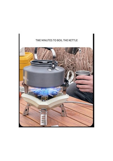 Taşınabilir Gaz Sobası Açık Soba Gümüş