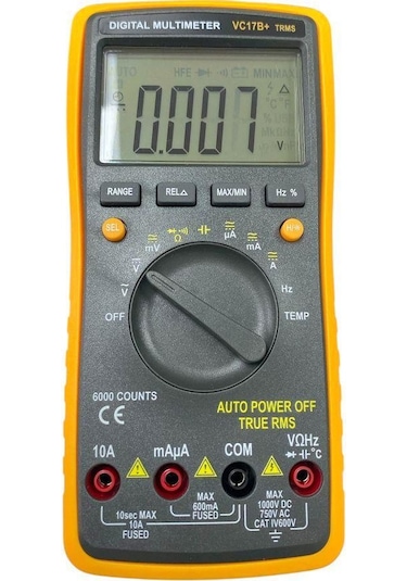 Tunex Vc17b+ Dijital Multimetre Ölçü Aleti