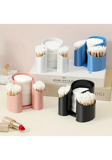 Chuangyinshop Siyah 1 Adet 3'lü Saklama Kutusu, Kozmetik Ve Diş İpi Düzenleyici, Banyo Aksesuar Siyah