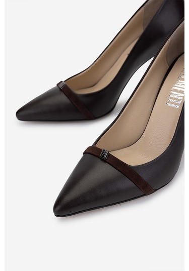 Valmenti Kadın Hakiki Deri Kahverengi Topuklu Ayakkabı 1027 252 Bn Ayk Y25 Acı Kahve Dr Kahverengi