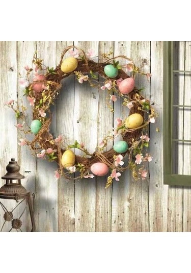 Tongxida Yeni Paskalya Yumurta Duvar Dekoru 45cm Ev Ve Otel Süsleme