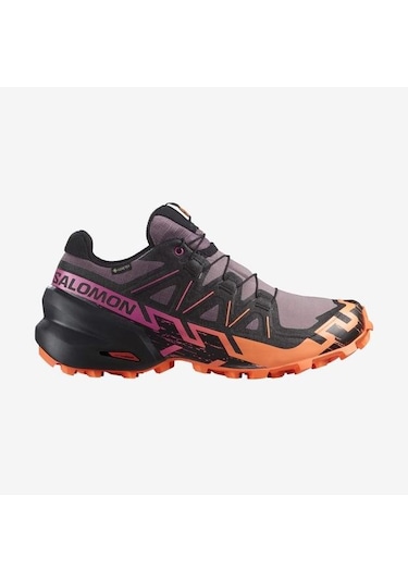Salomon 474657 Speedcross 6 Gtx W Moonscape/black/bird Of Paradise Kadın Outdoor Ayakkabı 001