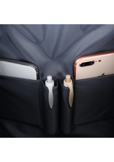 Maiyame Erkek İş Çantası 15.6" Laptop Taşıyıcı Usb Şarjlı Anti-hırsızlıklı Oxford Kumaş Reflektörlü Büyük Kapasite Sırt Çantası Mavi