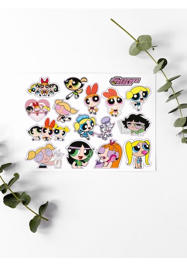 Powerpuff Girls Stickers Çıkartma Pytkstk117