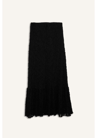 Defacto A Kesim Dantel Maxi Etek G0031ax25aubk81 Siyah