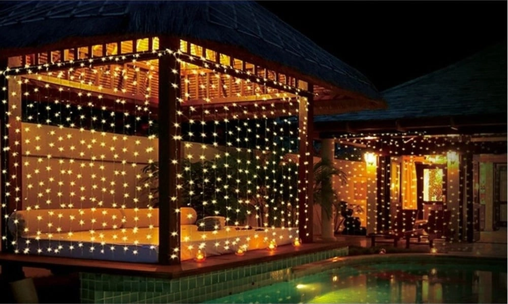 2x2 Perde Led Amber 8 Aimasyonlu Amber