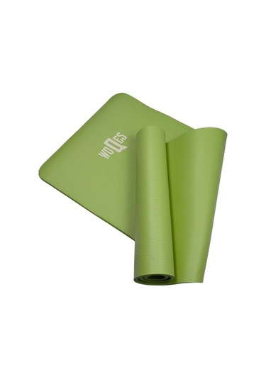 Woqes Konforlu Ve Kaymaz Nbr Yoga Matı 10 Mm Kalınlık Ekstra Destekli Ve Dayanıklı Tasarım Yeşil