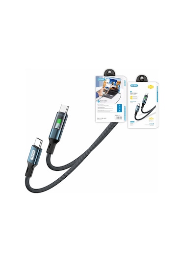 Go Des Gd-uc681c-c Type-c To Type-c Pd Hızlı Şarj Kablosu 60w 1.2m Siyah