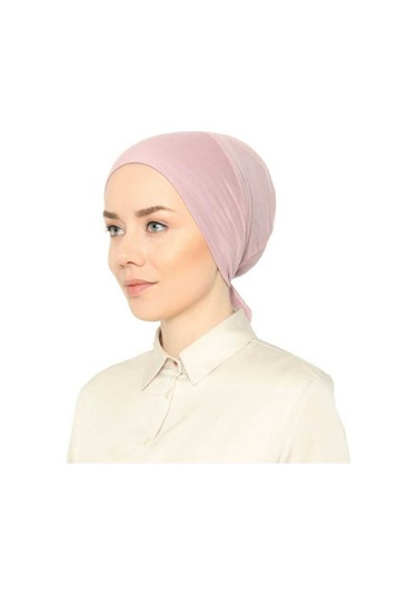 Fileli Dikişsiz Bone Pudra Pudra