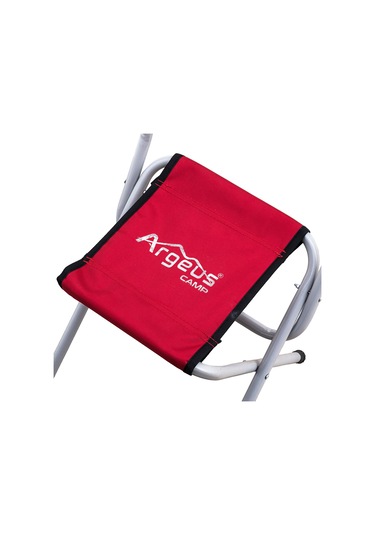 Katlanabilir Balıkçı Kamp Taburesi - Arkalıklı - Kırmızı 19019 Çok Renkli