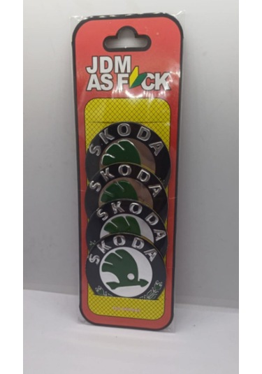 Jant Göbeği Etiketi Skoda 55 Mm 4 Adet