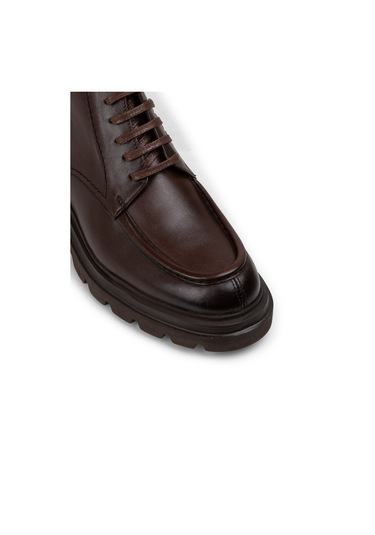 Deery Hakiki Deri Kahverengi Yüksek Taban Erkek Bot - 01979mkhve01 Kahverengi
