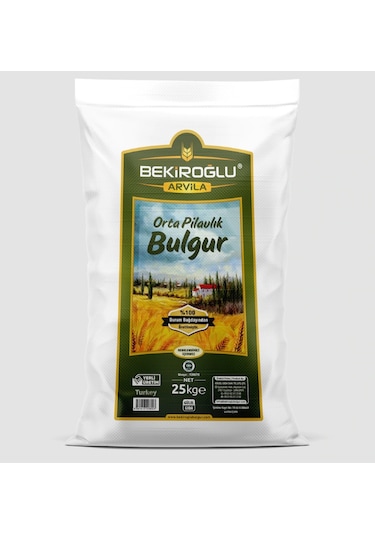 Bekiroğlu Arvila Orta Pilavlık Bulgur 25 KG