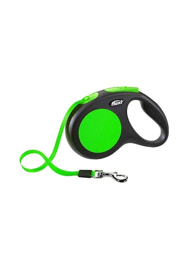 Flexi New Neon Otomatik Yeşil Şerit Gezdirme Large 5 Mt