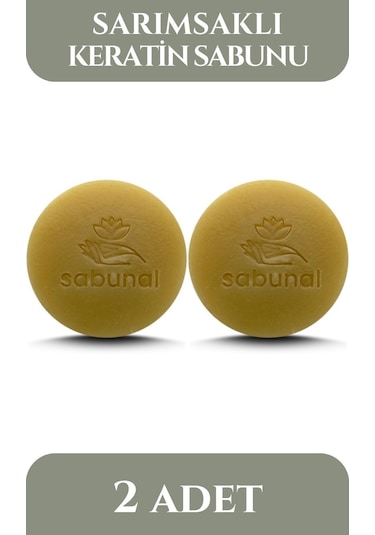 Sabunal Sarımsaklı Keratin Sabunu 2 Adet - Saç Besleyici Sabun