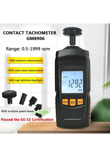 Benetech Gm8906 Taşınabilir Temaslı Takometre