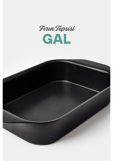 Gal Fırın Tepsisi 35x25 Cm Siyah