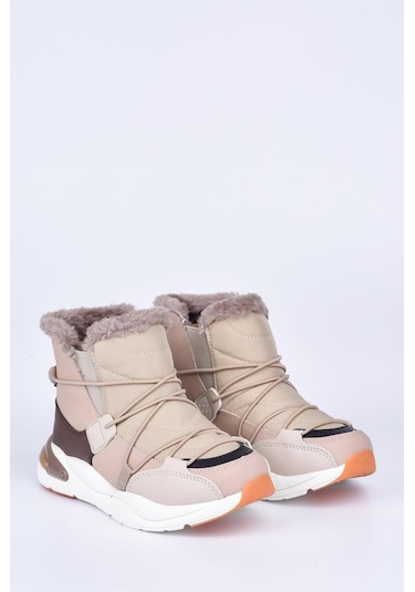 VİCCO 21K.368 BEJ-KAHVE KÜRKLÜ ÇOCUK BOT Kahverengi