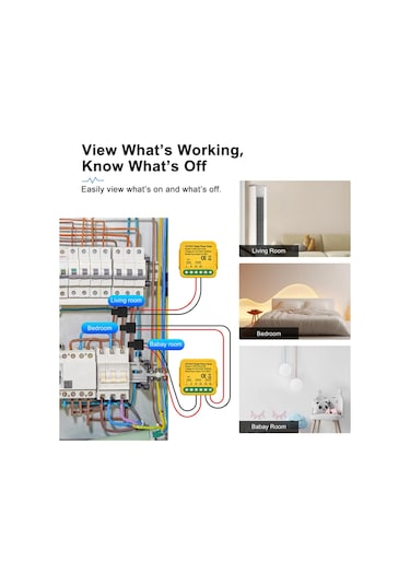 Tuya Wifi Akıllı Ev Enerji Monitörü 2.4ghz Akıllı Enerji S6907-2