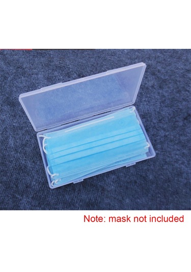 Xindoker Pp Materyal Transparan Maske Saklama Kutusu - Islaklık Ve Toz Koruyucu, 10 Adet Maske Tutabilir, Taşınabilir Ev/iş/outdoor Kullanıma Uygun Diğer