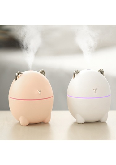 Konesam Usb Ev Ofis Nemlendirici 200ml - Sessiz Çalışma, Renkli Led Işık, Cilt Nemlendirme - Beyaz