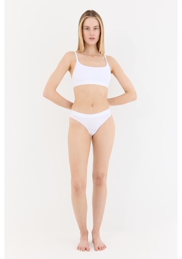 Naphor Touch Beyaz Askı Detaylı Bralet Sütyen