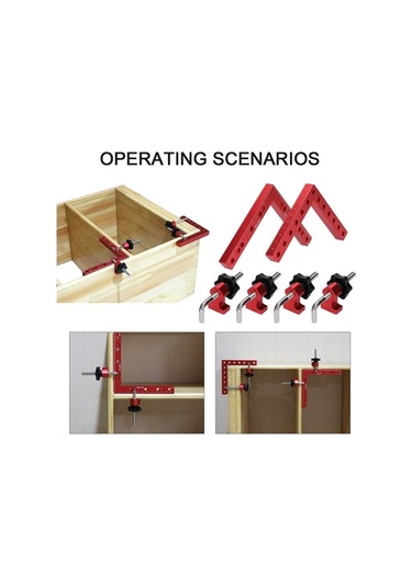 Carrier- Dayanıklı, "alaşımlı 90 Derece Ahşap Montaj Aparatı -