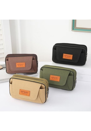 Haki Bel Çantası Çok İşlevli Depolama A Haki