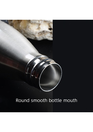 Aubyhe 500ml Paslanmaz Çelik Vakumlu Termos Bardak, Isı Ve Soğuk Saklama, Sızdırmaz Seyahat Kupa, Siyah Siyah