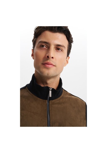 Arma Erkek Regular Fit Selanik Kumaş Dik Yaka Fleto Cepli Basic Sweatshirt Kazak K30324698502 Siyah