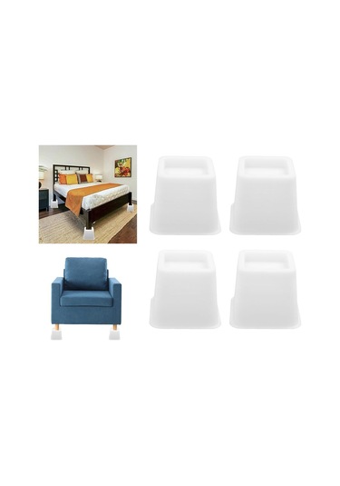 Suntek 4x Mobilya Yükselticiler Çekyat Masa Beyaz-3-inç-4-adet Beyaz 3 İnç 4 Adet