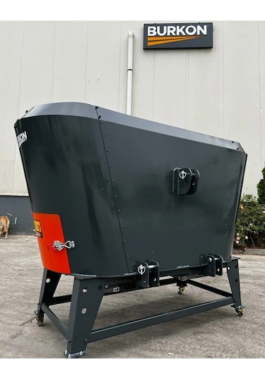 Burkon 1.8 M³ Çift Helezon Ev Elektrikli Yem Karma Makinası