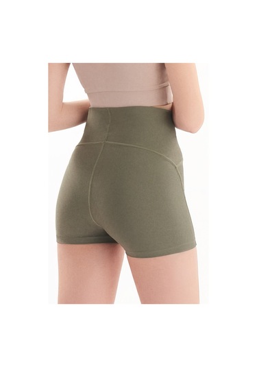 Josejuan Kadın Spor Şort Toparlayıcı Sıkılaştırıcı Yüksek Bel 7500-haki Haki