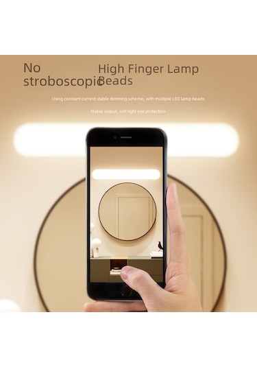 Dianziye Banyo/ Mutfak Usb Led Aydınlatma, Delme Yok Kurulum, 3 Renk Seçenekli, Parlaklık Ayarlanabilir, 18650 Şarjlı Pil, 2 Metre Kablolu Düzenleyici Ve Şarjlı İkili Kullanım Diğer