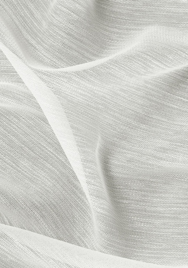 Gauze Fabric Design Bambu İpeksi Dokulu Tül Perde Normal Pile 1 X 2.5 Ekru
